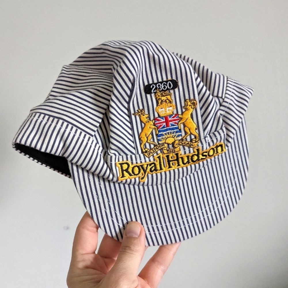 Royal Hudson railroad machinist cap, kids sized snapback hat by Wilson Vancouver